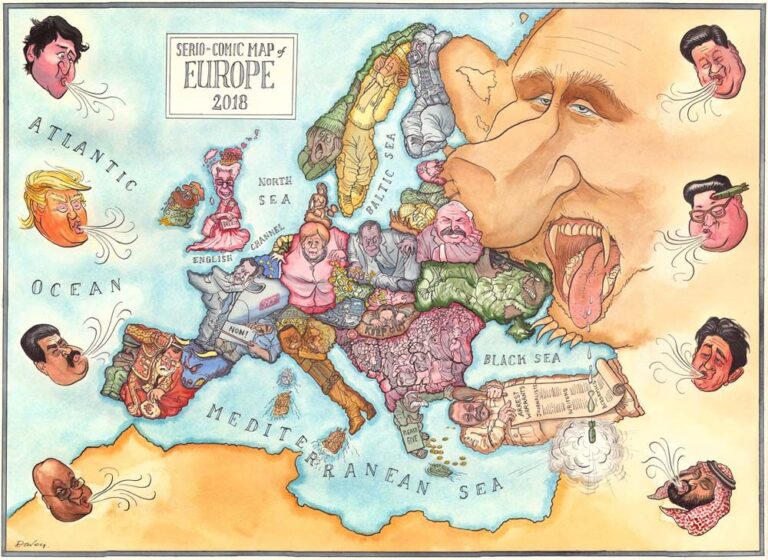 Serio-Comic Map Europe 2018