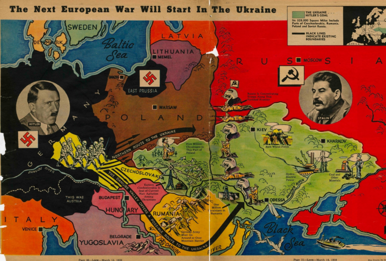 Schon 1939 spekulierte man das der nächste Europäische Krieg in der Ukraine startet.